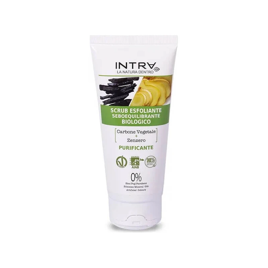 Intra Plant-Based Charcoal &amp; Ginger - Exfoliërende scrub 75 ml