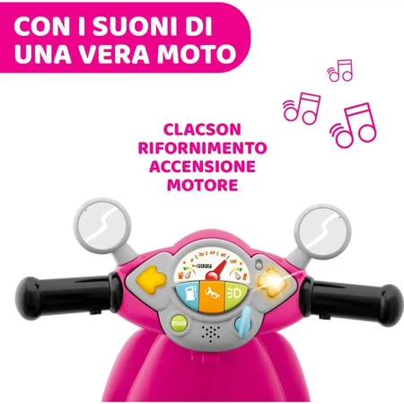 Chicco vespa primavera rosa - cavalcabile per bambini 1-3 anni