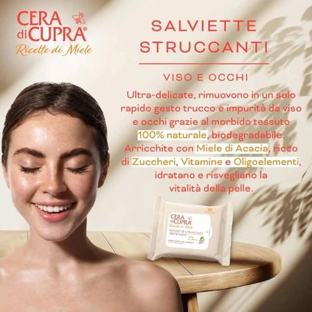 Receta de belleza Cupra Wax: 20 toallitas desmaquillantes faciales