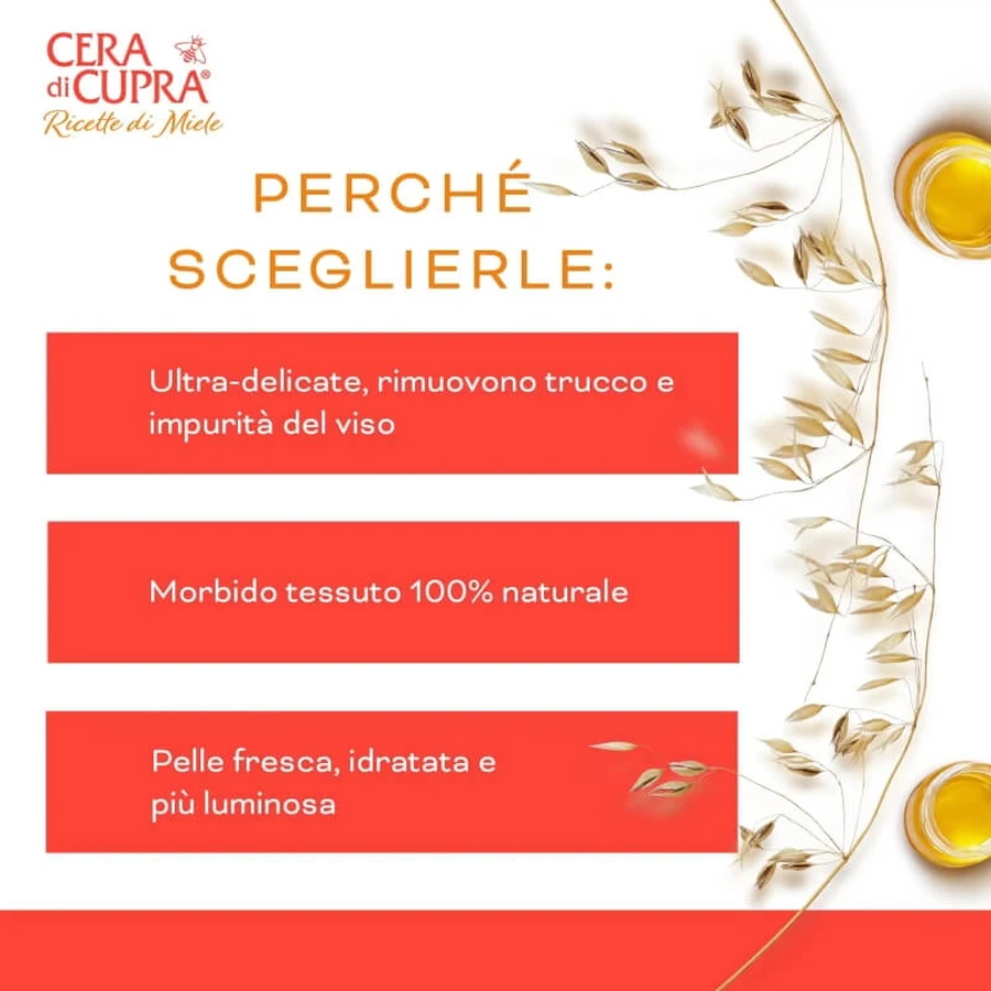 Receta de belleza Cupra Wax: 20 toallitas desmaquillantes faciales
