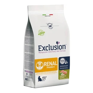 Exclusiedieet voor katten met nierproblemen, fase 2: varkensvlees, erwten en rijst - Compleet voer voor katten met nierproblemen, 300 g