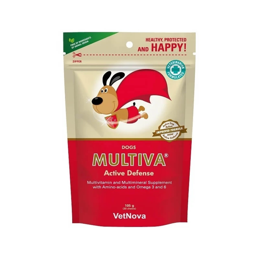 Vetnova Dogs Multiva Active Defense - Aanvullend hondenvoer, 30 kauwsnacks