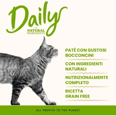 Almo nature Daily pentru pisici adulte cu carne de vită – hrană completă pentru pisici adulte, 400 g