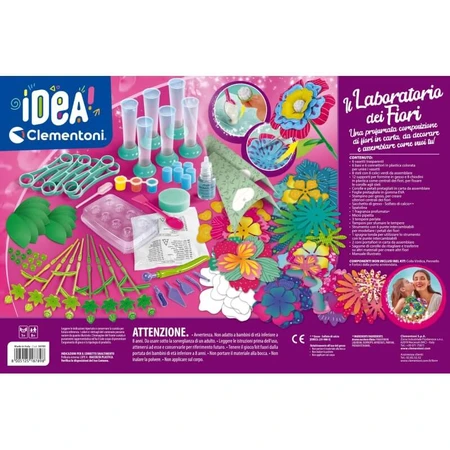 Clementoni Idea! Atelierul de flori – joc creativ pentru copii de 8 ani și peste