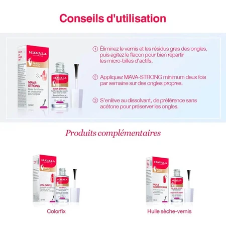 Mavala Mava strong – bază pentru unghii întăritoare și protectoare, 10 ml