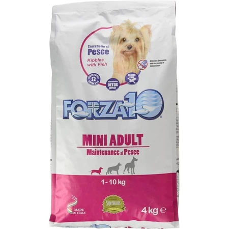 Forza10 Mini Adult Maintenance z rybą – kompletna karma dla psów, 4 kg: ceny i cechy