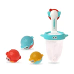 Panier à jouets pour le bain Kiokids - 4 paniers de rangement avec filet de pêche