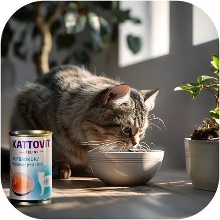 Kattovit Recovery Drink Poulet - Boisson complémentaire pour chats en convalescence, 135 ml