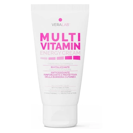 Crema energética multivitamínica Veralab: crema facial revitalizante, hidratante y protectora, 50 ml