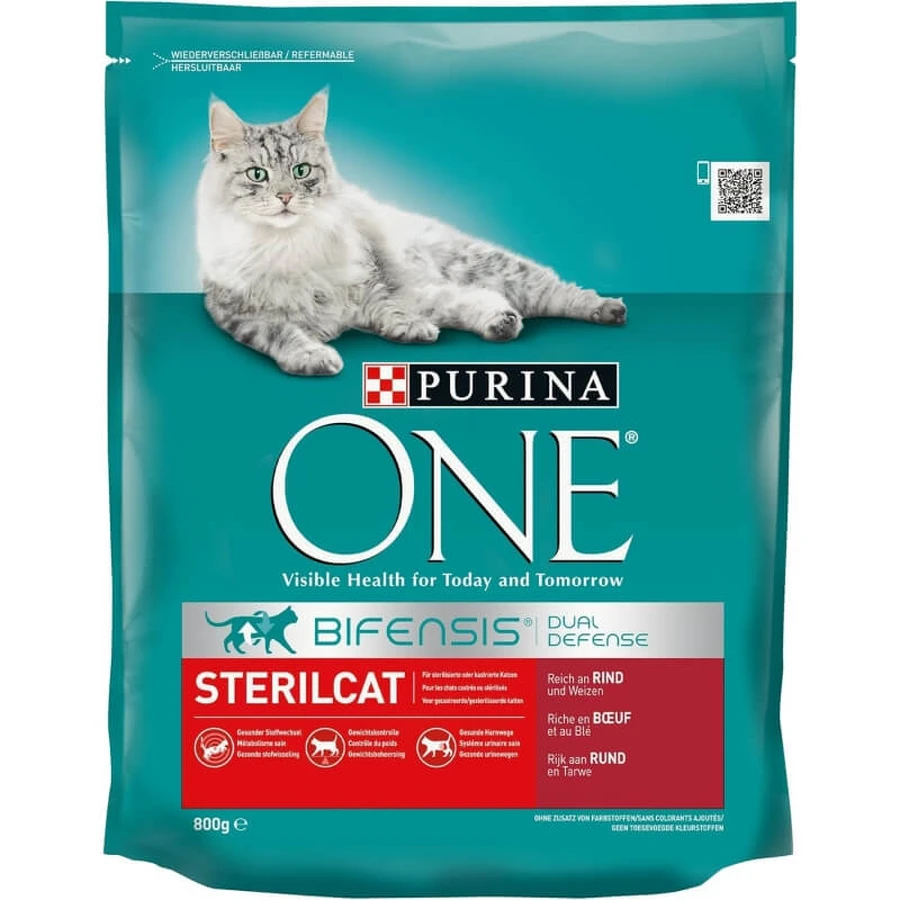 Purina One Chicken - Complete Food for Neutered Cats with Kidney Problems, 350 g