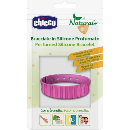 Chicco natural - bracciale in silicone profumato antizanzare