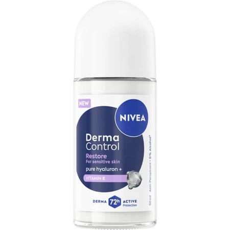 Nivea Derma Control Restore - Desodorante en roll-on protector con fragancia, 50 ml