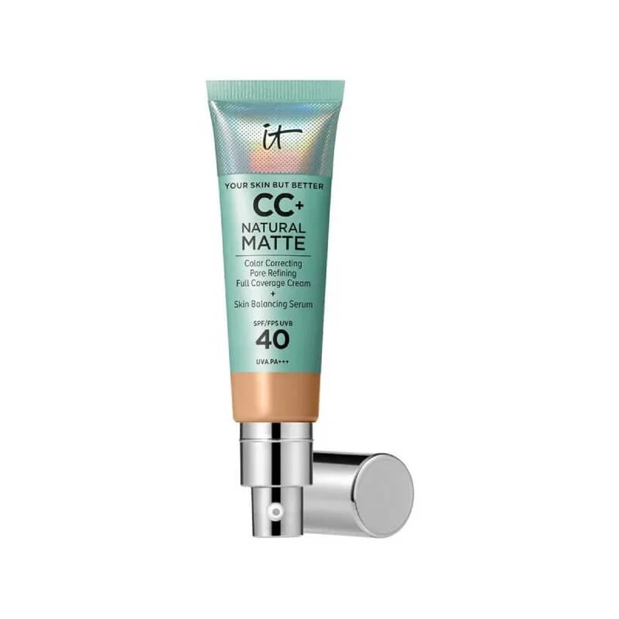 It Cosmetics CC+ Cream Natural Matte Foundation SPF 40 - Full-Coverage Foundation - Neutral Tan