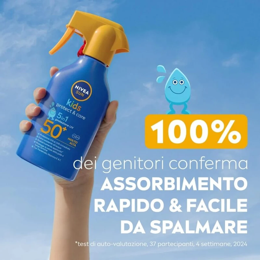 Nivea Kids Zonnebrandcrème SPF 50+ Spray, zeer hoge bescherming, 270 ml