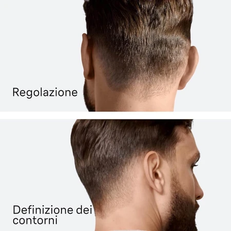 Serie 7 hc7590 - tagliacapelli uomo con lama affilata - nero/argento