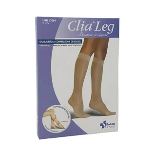 Budetta Farma Clialeg – ciorapi scurți de 140 den, 18 mmHg, mărimea 3, culoare transparentă