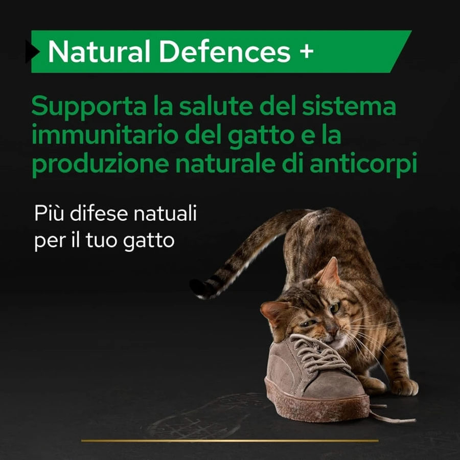 Purina Pro Plan „Natural Defenses“ mit Postbiotika für erwachsene Katzen, 60 g