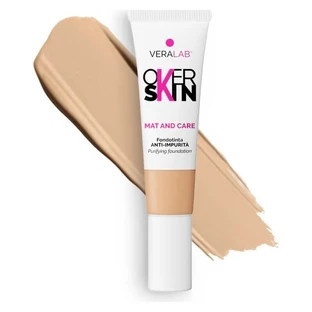 Veralab Overskin mat and care – fond de ten anti-imperfecțiuni nr. 6.5 chihlimbar