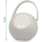 Portachupetes con clip Kiokids para a partir de 0 meses - Gris