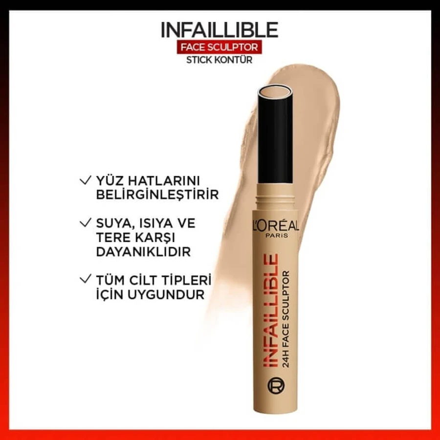 L'oreal paris Infaillible face sculptor - bronzer - medium