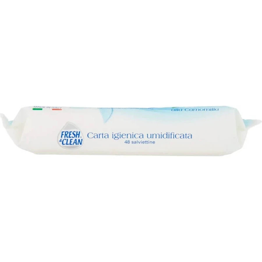 Fresh &amp; clean carta igienica umidificata - 48 salviettine alla camomilla