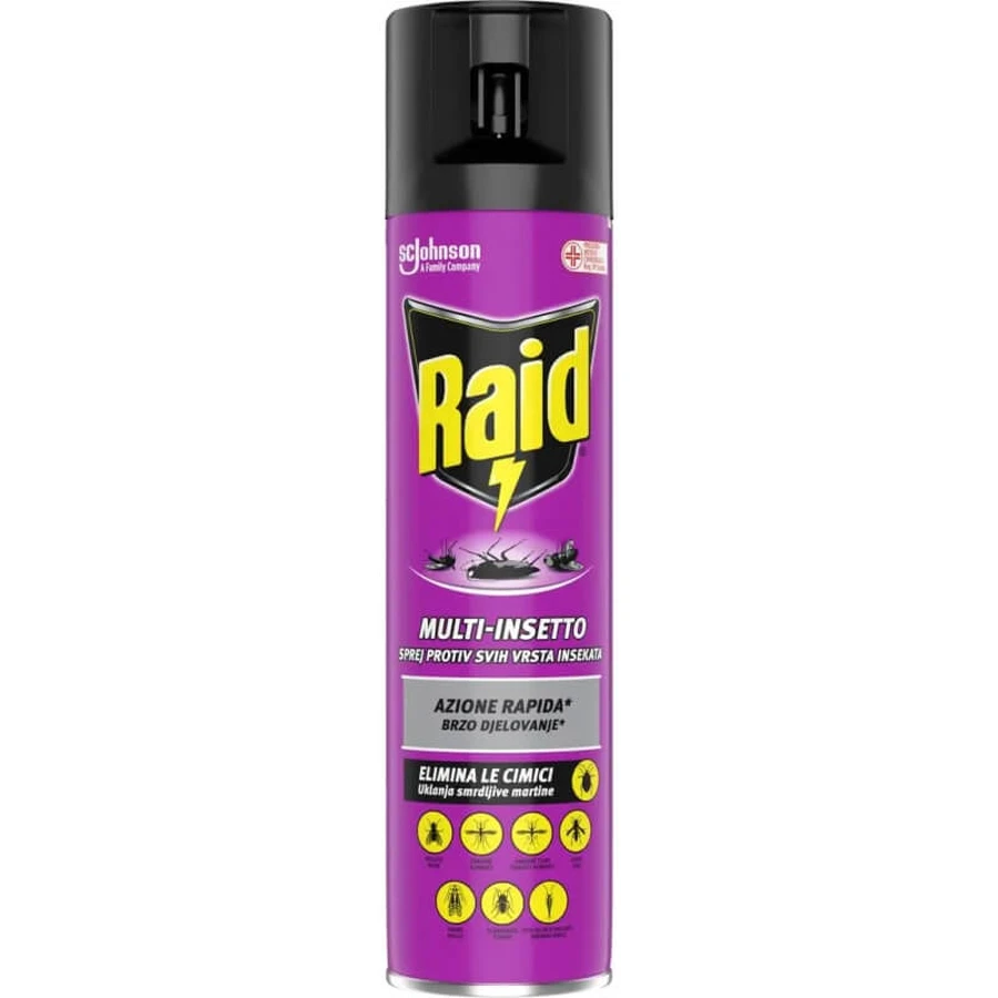 Raid Multi-Insect - Insect Repellent Spray, 400 ml