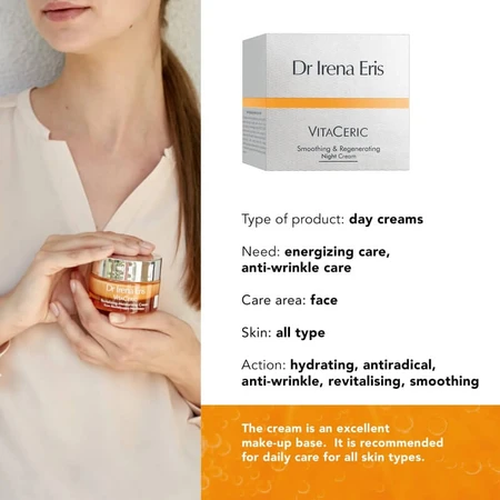 Dr. Irena Eris Vitaceric SPF 15 - Crema hidratante revitalizante de día, 50 ml