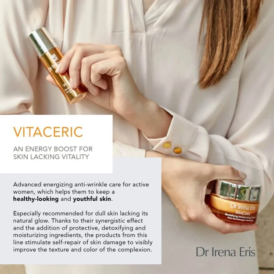 Dr. Irena Eris Vitaceric SPF 15 - Crema hidratante revitalizante de día, 50 ml