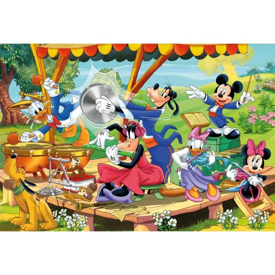 Clementoni Supercolor - Maxi-puzzel met 24 stukjes: Mickey en zijn vrienden