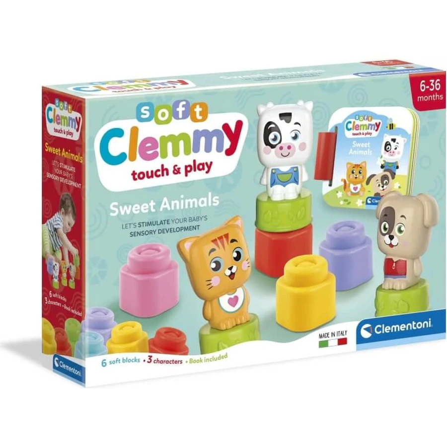 Clementoni Soft Clemmy Sweet Animals – Baukasten