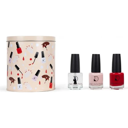 Kit pour ongles Diego dalla Palma - Base lissante n° 202 + Top coat anti-écaillage n° 203 + Vernis à ongles Bloody Mary n° 225