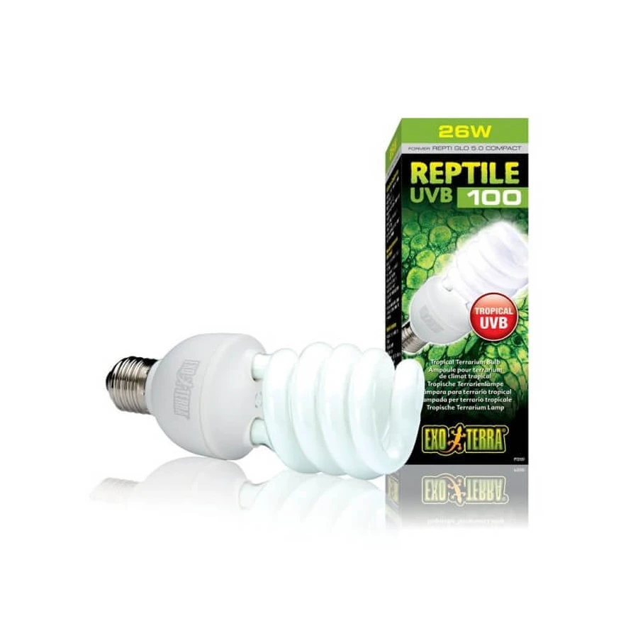 Exo Terra Pt2187 Repti Glo 25 W-5,0 – lampa o umiarkowanym promieniowaniu UVB dla gadów tropikalnych: ceny i cechy