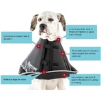 Candioli Comfy Cone – Innovativer, weicher, reflektierender Elizabethan-Kragen für kleine Hunde und Katzen, 14 cm
