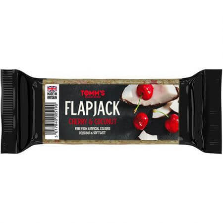 Baton energizant Flapjack cu cirese si nuca de cocos, 100 g, Bombus