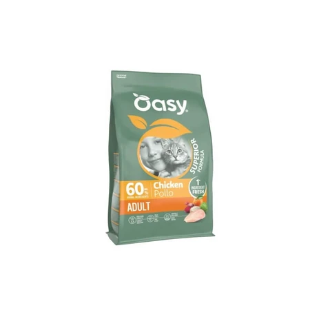 Oasy Superior Chicken Formula - Alimento completo para gatos adultos, 300 g