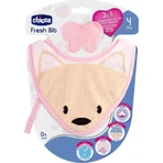 Babero Chicco Fresh - Babero rosa con mordedor