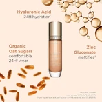 Clarins Skin Illusion Full Coverage – Strahlende, matte Foundation – Nr. 107c