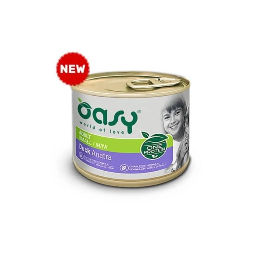 Oasy One protein adult small-mini agnello - alimento completo per cani adulti di taglia piccola 200 gr
