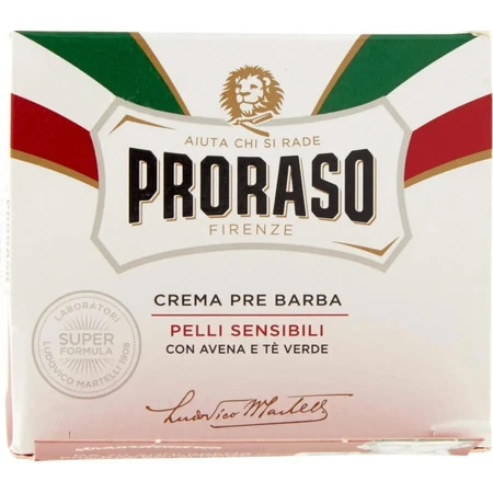 Crema de preafeitado Proraso para piel sensible, 100 ml