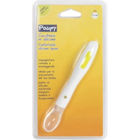 Poupy siliconen lepel voor de eerste maaltijd