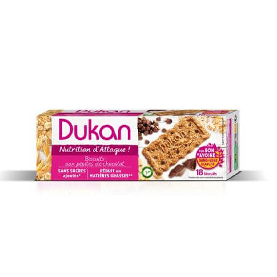 Biscuiti din tarate de ovaz cu ciocolata, 225 g, Dukan