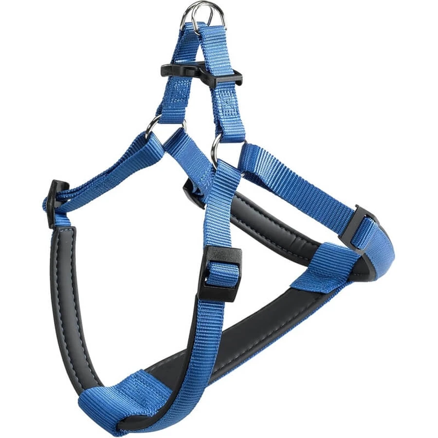Ferplast Daytona Extra Large Blue - Verstelbaar, gewatteerd nylon hondenharnas
