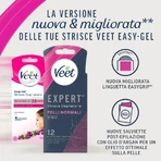 Veet Expert - 12 facial hair removal strips for normal skin