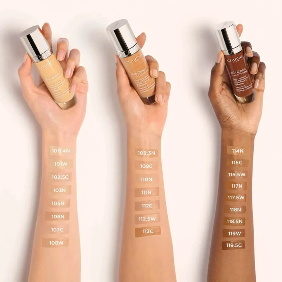 Clarins Skin Illusion Full Coverage - Luminous Matte Foundation - No. 109c