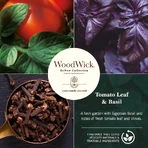 Woodwick Tomato leaf &amp; basil - candela profumata grande 368 g