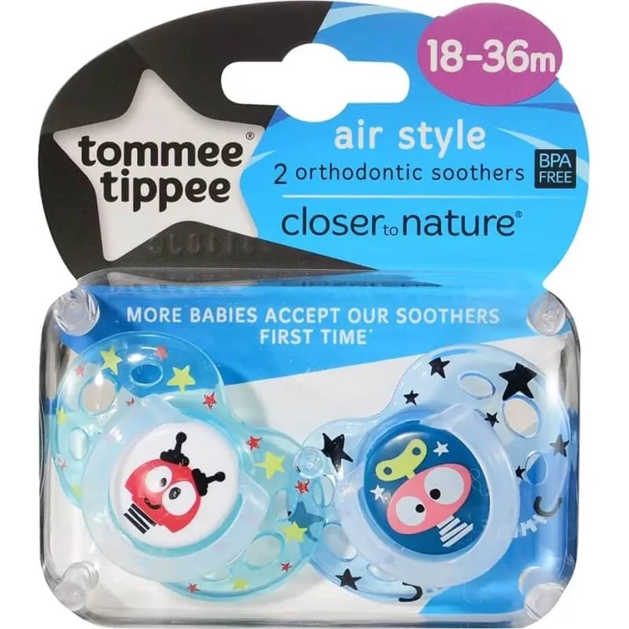 Tommee tippee Fun style - 2 succhietti 18-36 m