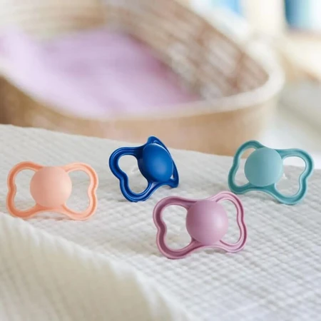 Mam Air night – 2 suzete din silicon, 6 luni+, culoare roz