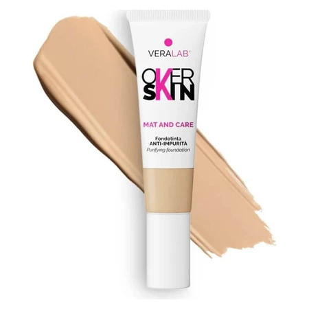 Veralab Overskin mat and care – fond de ten anti-imperfecțiuni nr. 06 bej