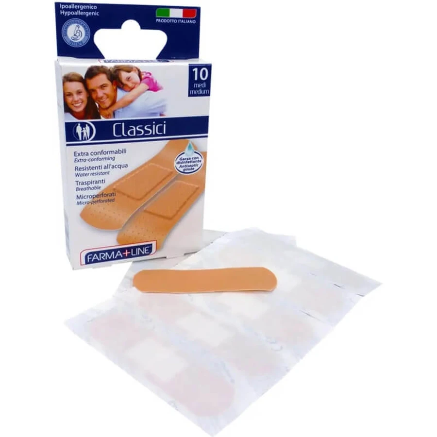 Cerotti classici - 10 cerotti medi traspiranti 7 x 2 cm