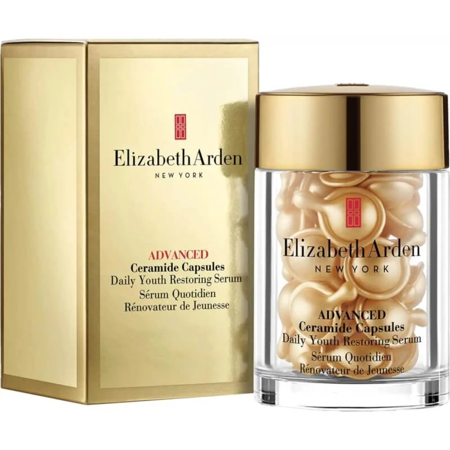 Sérum restaurador diario de juventud Advanced Ceramide Capsules de Elizabeth Arden - Sérum antienvejecimiento, 30 cápsulas